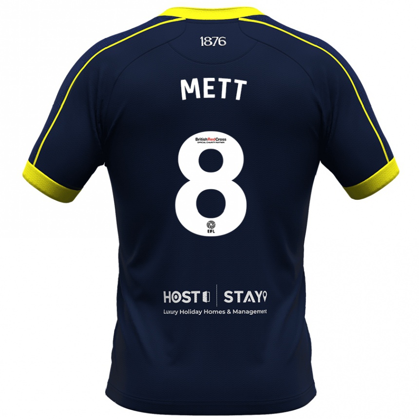 Vyrai Jessica Mett #8 Karinis Jūrų Laivynas Išvykos Marškinėliai 2023/24 T-Shirt