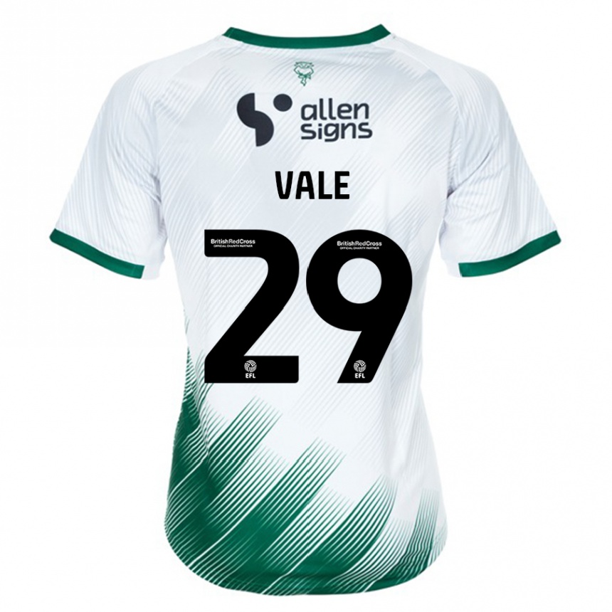 Vyrai Jack Vale #29 Baltas Išvykos Marškinėliai 2023/24 T-Shirt