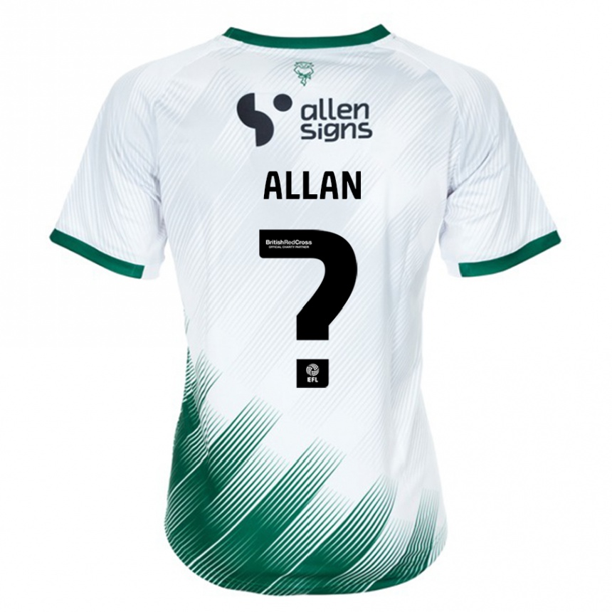 Vyrai Isaac Allan #0 Baltas Išvykos Marškinėliai 2023/24 T-Shirt