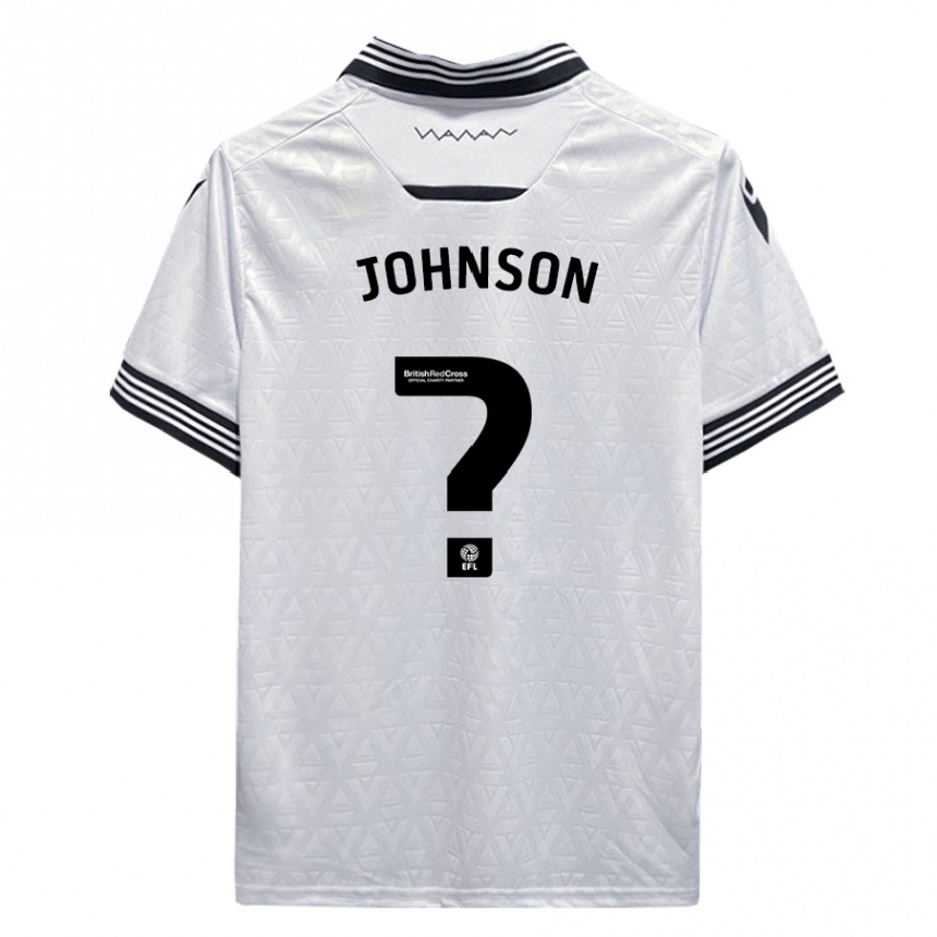 Vyrai Reece Johnson #0 Baltas Išvykos Marškinėliai 2023/24 T-Shirt