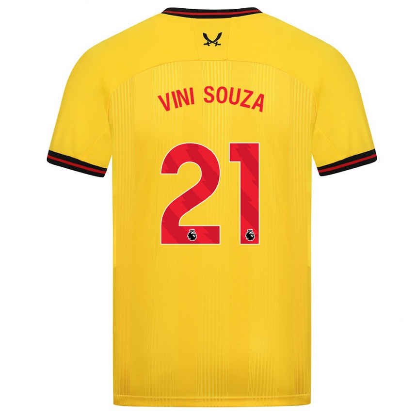 Vyrai Vini Souza #21 Geltona Išvykos Marškinėliai 2023/24 T-Shirt