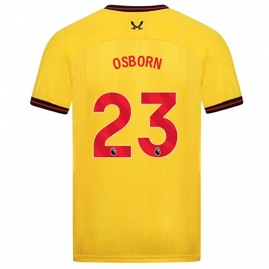 Vyrai Ben Osborn #23 Geltona Išvykos Marškinėliai 2023/24 T-Shirt