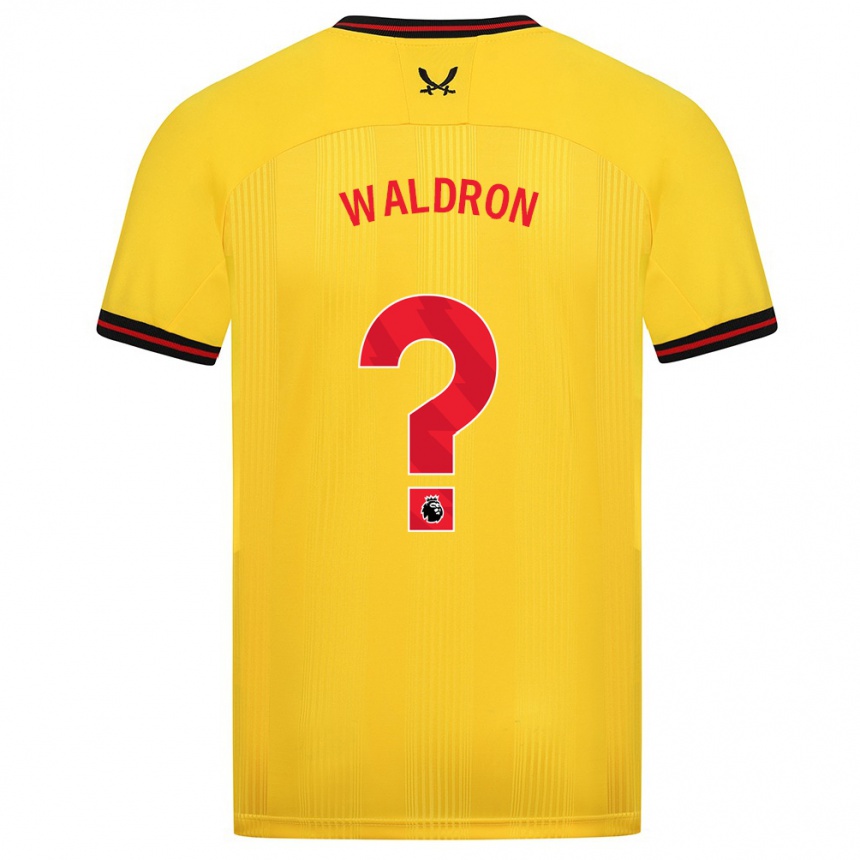 Vyrai Jack Waldron #0 Geltona Išvykos Marškinėliai 2023/24 T-Shirt