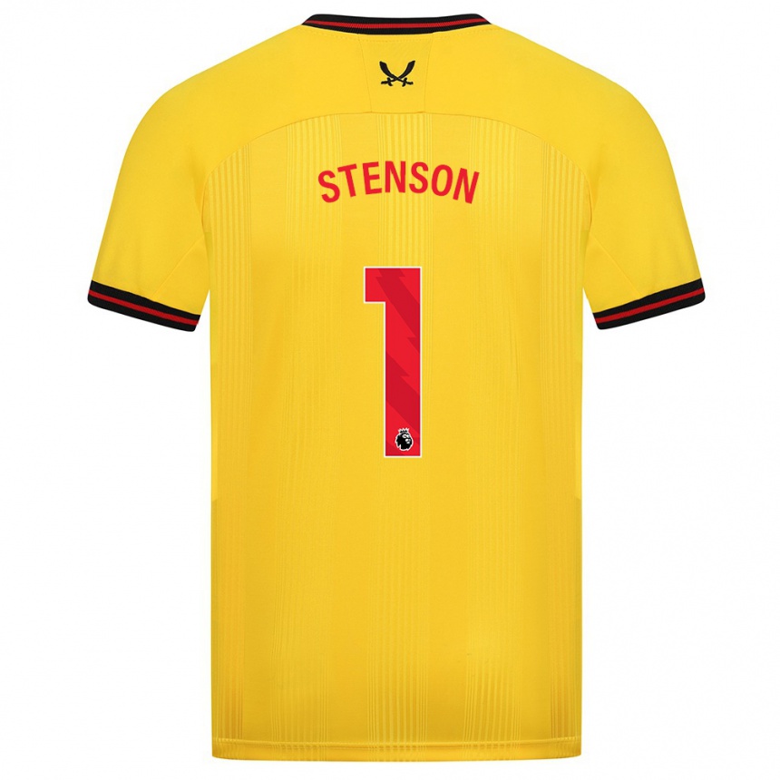 Vyrai Fran Stenson #1 Geltona Išvykos Marškinėliai 2023/24 T-Shirt