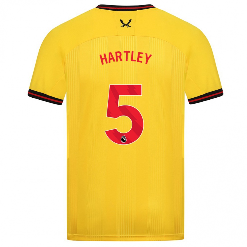 Vyrai Naomi Hartley #5 Geltona Išvykos Marškinėliai 2023/24 T-Shirt