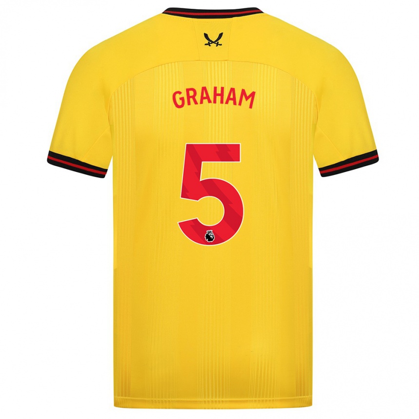 Vyrai Molly Graham #5 Geltona Išvykos Marškinėliai 2023/24 T-Shirt