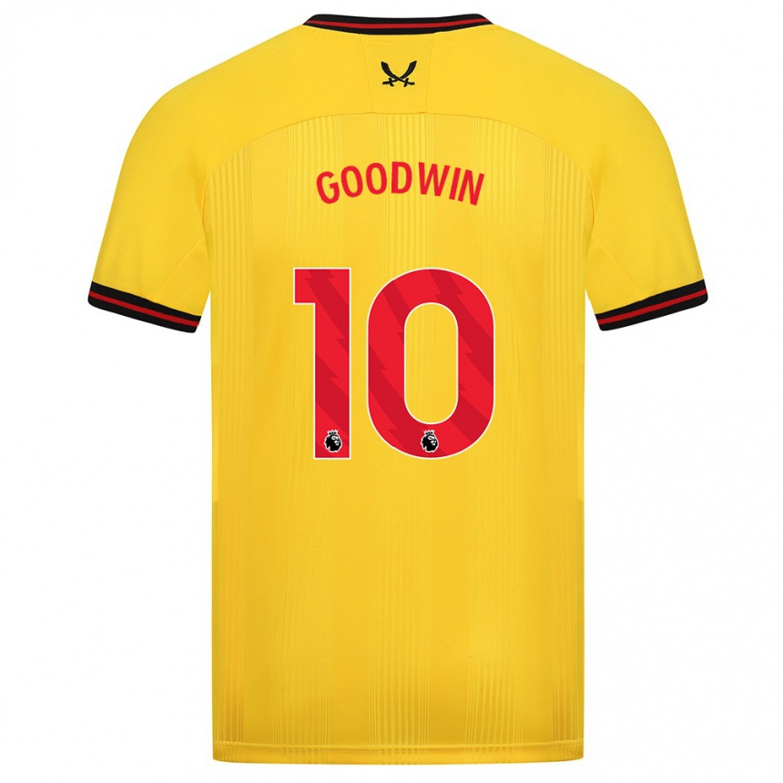 Vyrai Isobel Goodwin #10 Geltona Išvykos Marškinėliai 2023/24 T-Shirt
