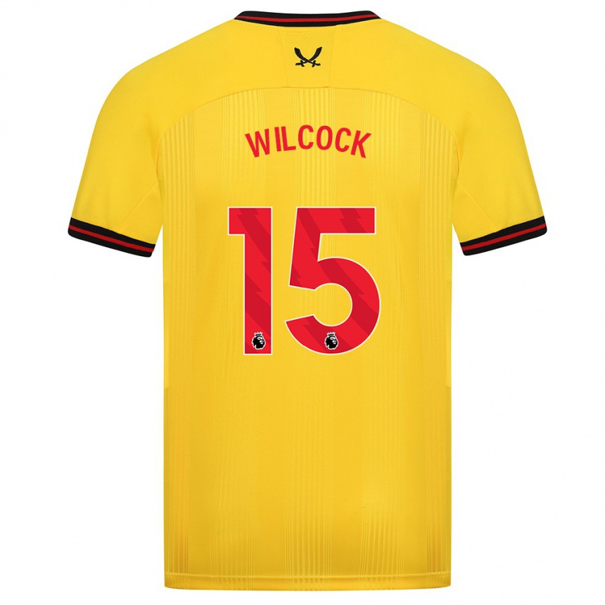 Vyrai Tamara Wilcock #15 Geltona Išvykos Marškinėliai 2023/24 T-Shirt