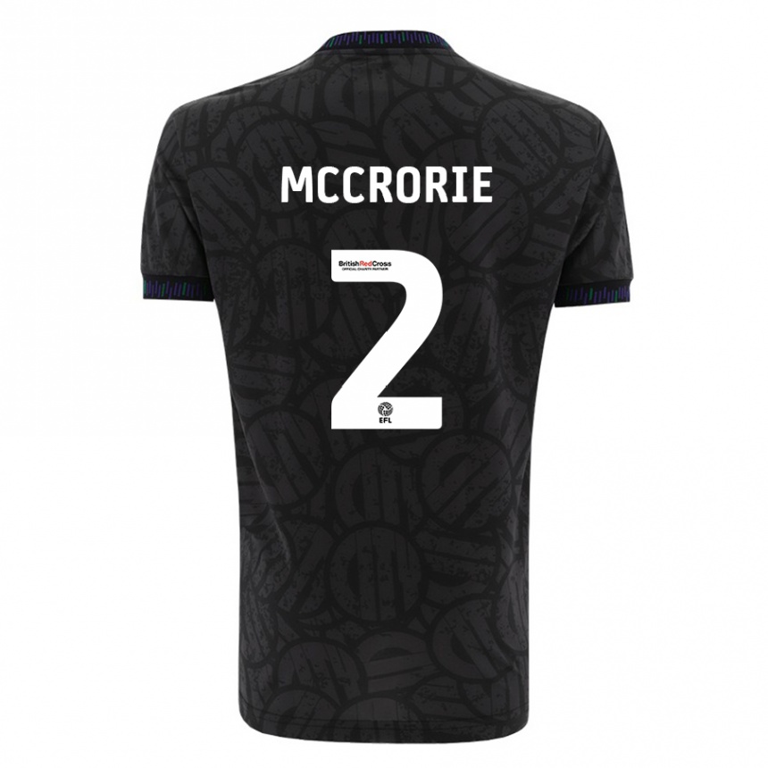 Vyrai Ross Mccrorie #2 Juoda Išvykos Marškinėliai 2023/24 T-Shirt