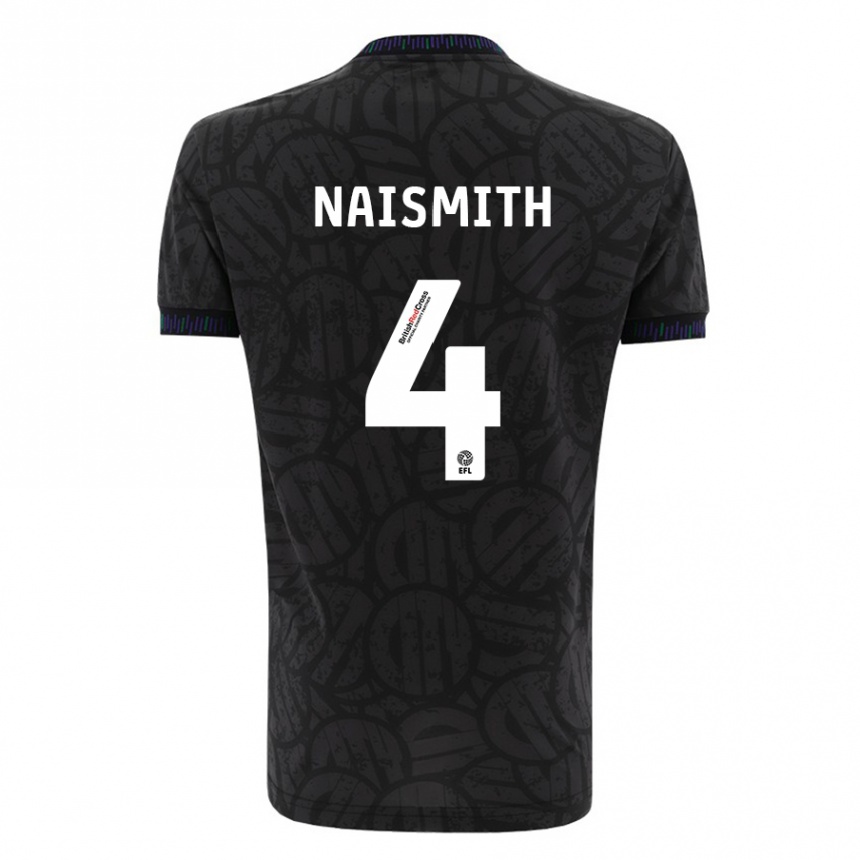 Vyrai Kal Naismith #4 Juoda Išvykos Marškinėliai 2023/24 T-Shirt