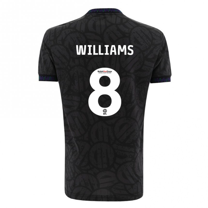 Vyrai Joe Williams #8 Juoda Išvykos Marškinėliai 2023/24 T-Shirt