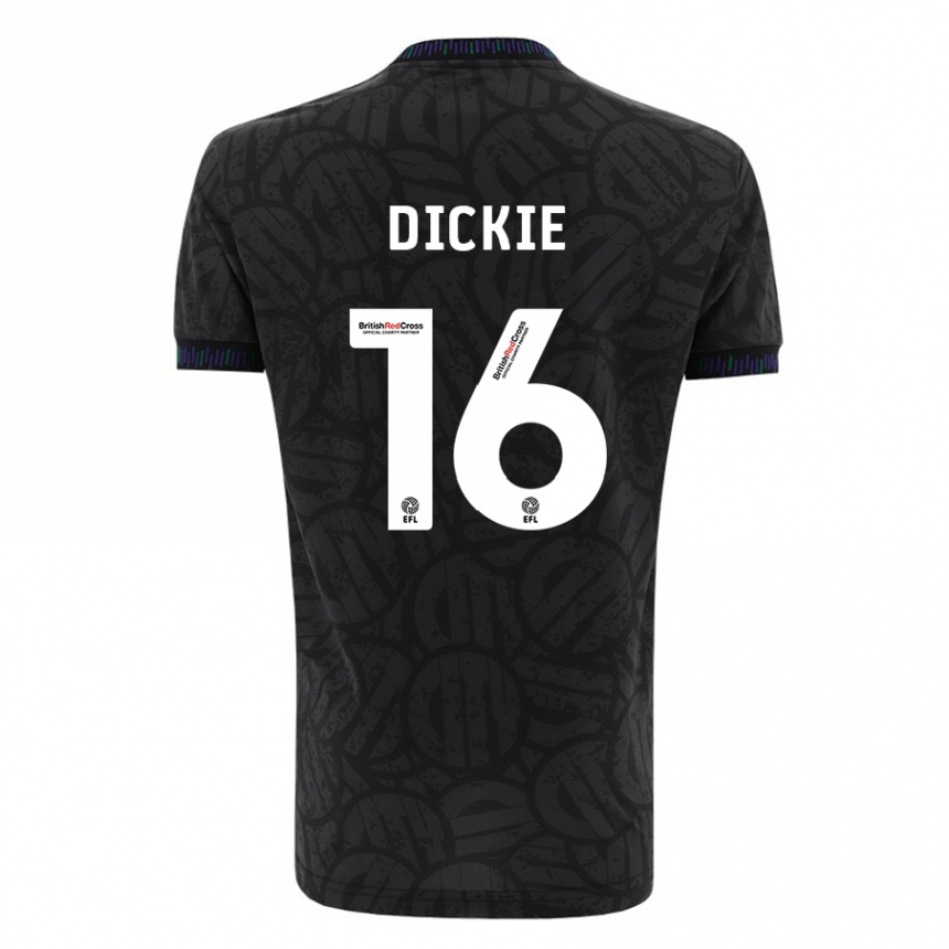 Vyrai Rob Dickie #16 Juoda Išvykos Marškinėliai 2023/24 T-Shirt