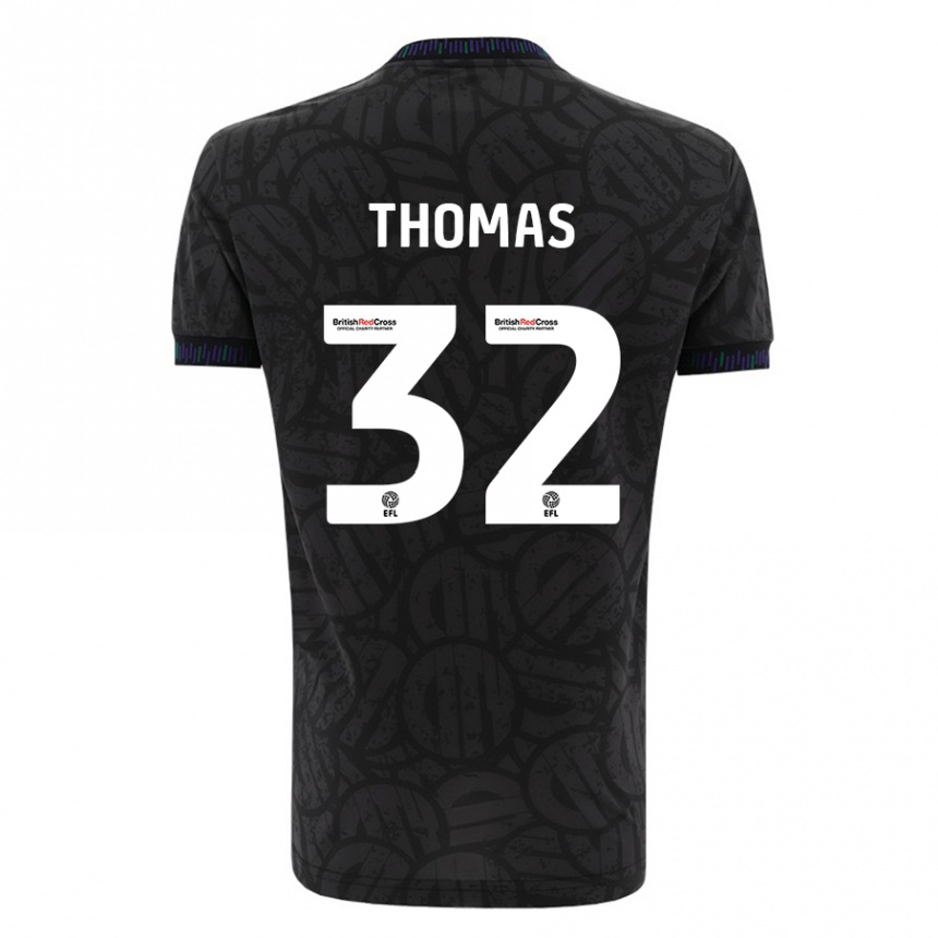 Vyrai Lewis Thomas #32 Juoda Išvykos Marškinėliai 2023/24 T-Shirt