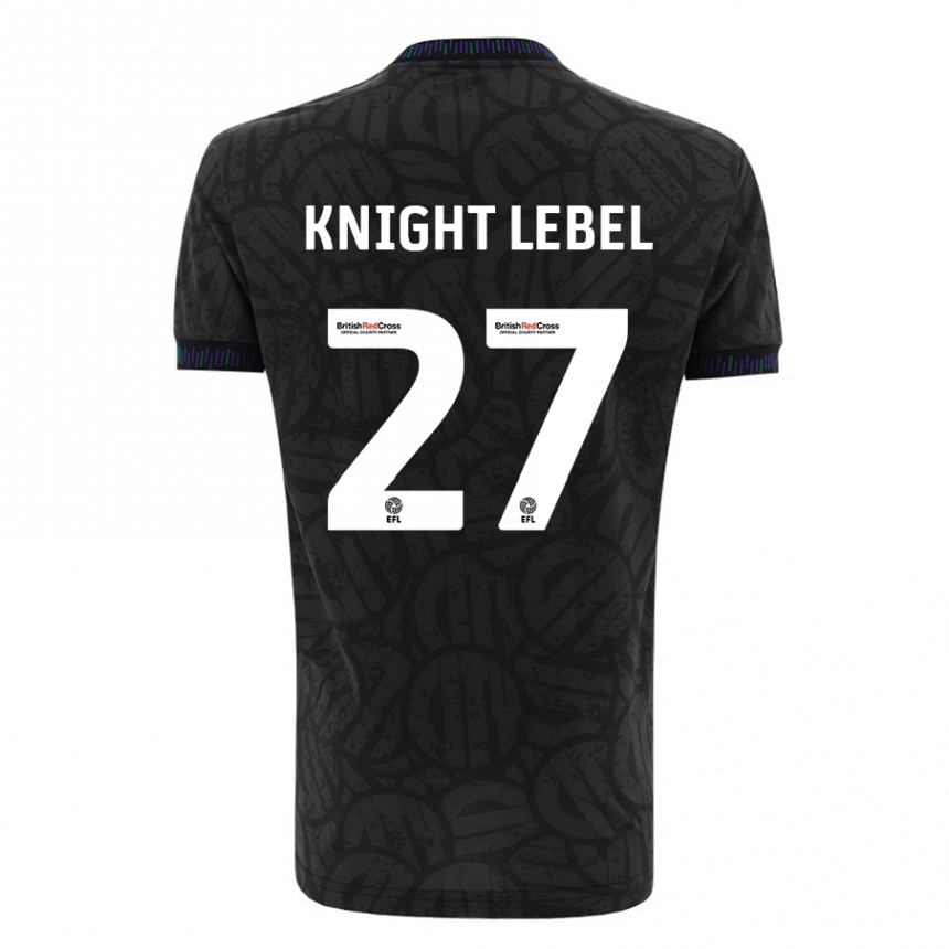 Vyrai Jamie Knight-Lebel #27 Juoda Išvykos Marškinėliai 2023/24 T-Shirt