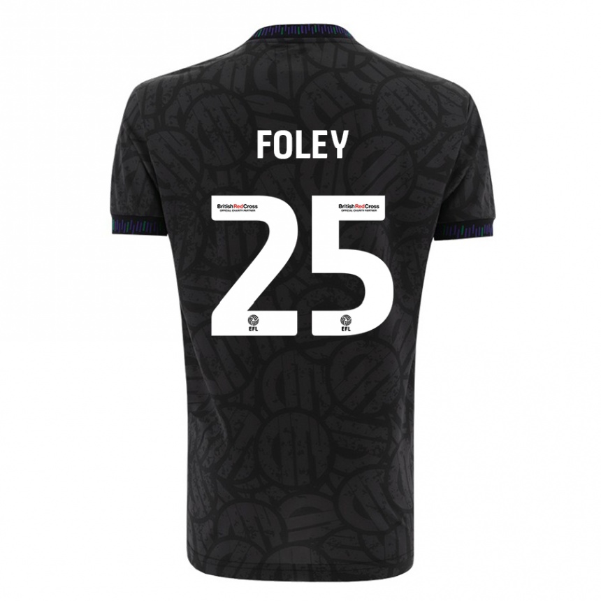 Vyrai Erin Foley #25 Juoda Išvykos Marškinėliai 2023/24 T-Shirt