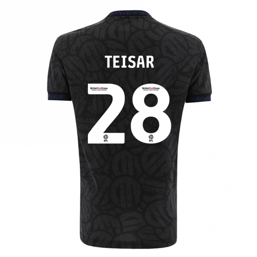 Vyrai Tianna Teisar #28 Juoda Išvykos Marškinėliai 2023/24 T-Shirt