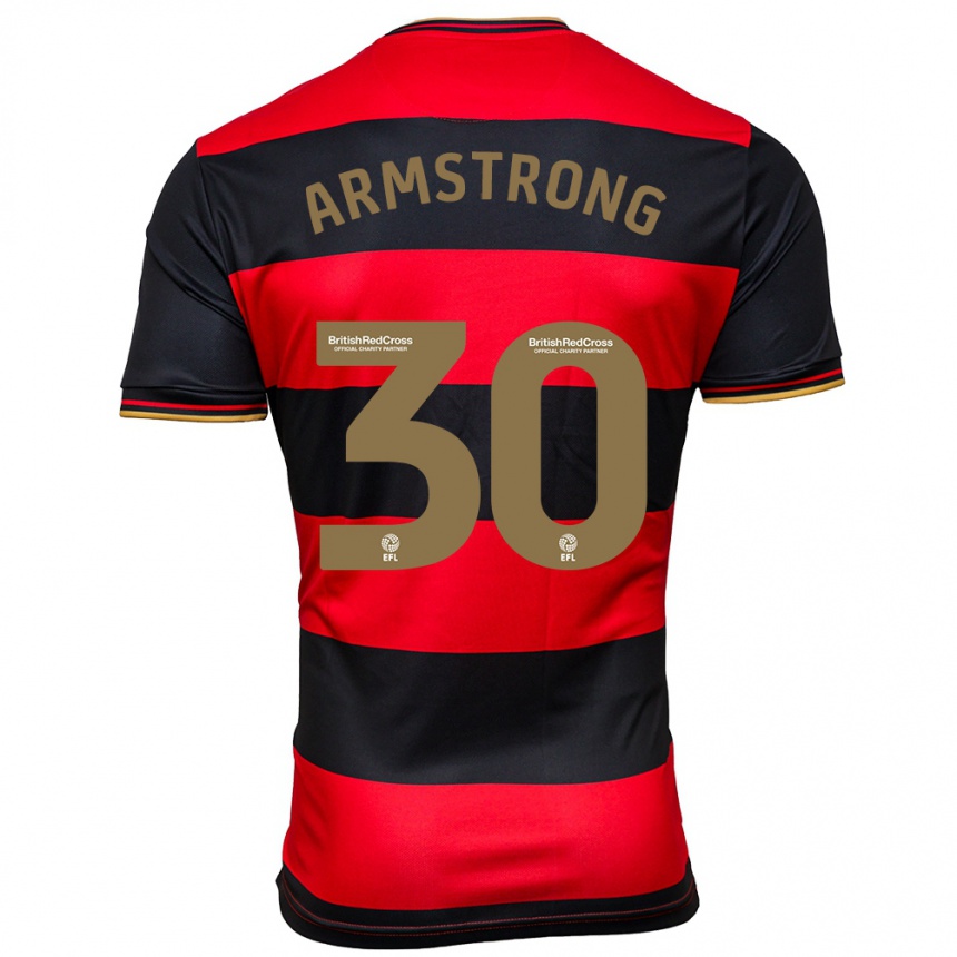 Vyrai Sinclair Armstrong #30 Juoda Raudona Išvykos Marškinėliai 2023/24 T-Shirt