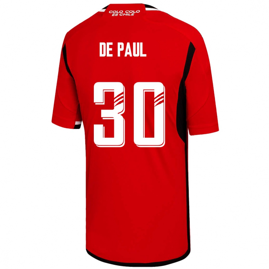 Vyrai Fernando De Paul #30 Raudona Išvykos Marškinėliai 2023/24 T-Shirt