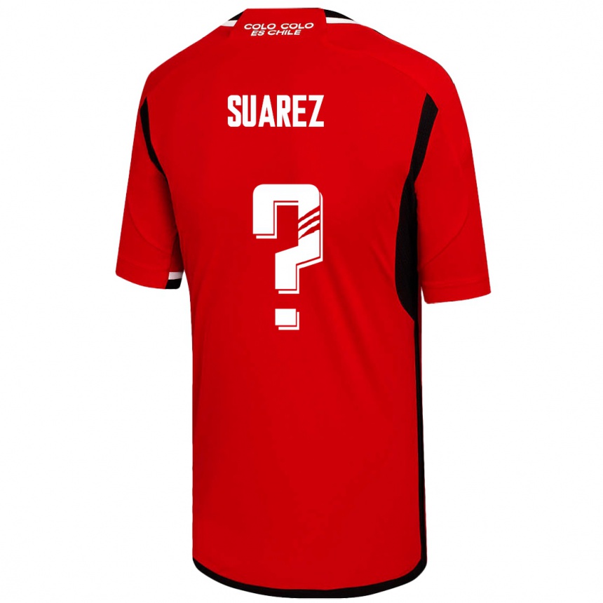 Vyrai Nicolás Suarez #0 Raudona Išvykos Marškinėliai 2023/24 T-Shirt