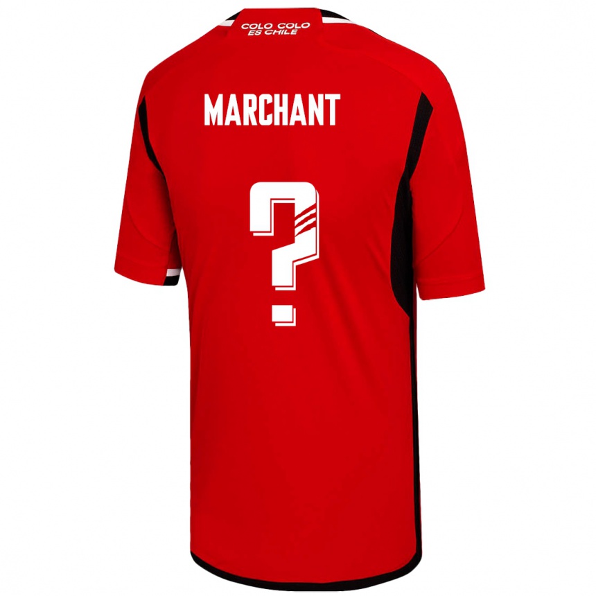 Vyrai Francisco Marchant #0 Raudona Išvykos Marškinėliai 2023/24 T-Shirt