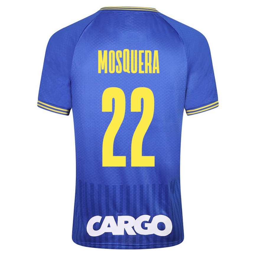 Vyrai Orlando Mosquera #22 Mėlyna Išvykos Marškinėliai 2023/24 T-Shirt