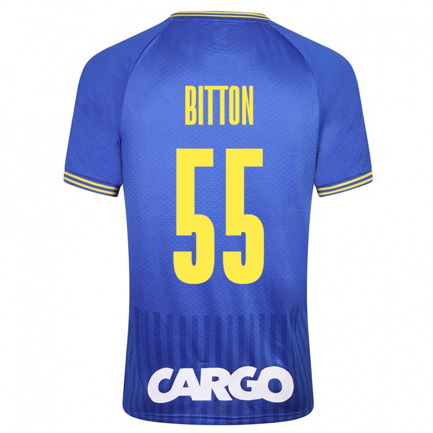 Vyrai Nir Bitton #55 Mėlyna Išvykos Marškinėliai 2023/24 T-Shirt