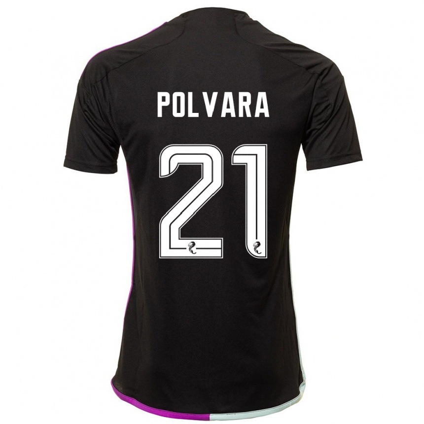 Vyrai Dante Polvara #21 Juoda Išvykos Marškinėliai 2023/24 T-Shirt