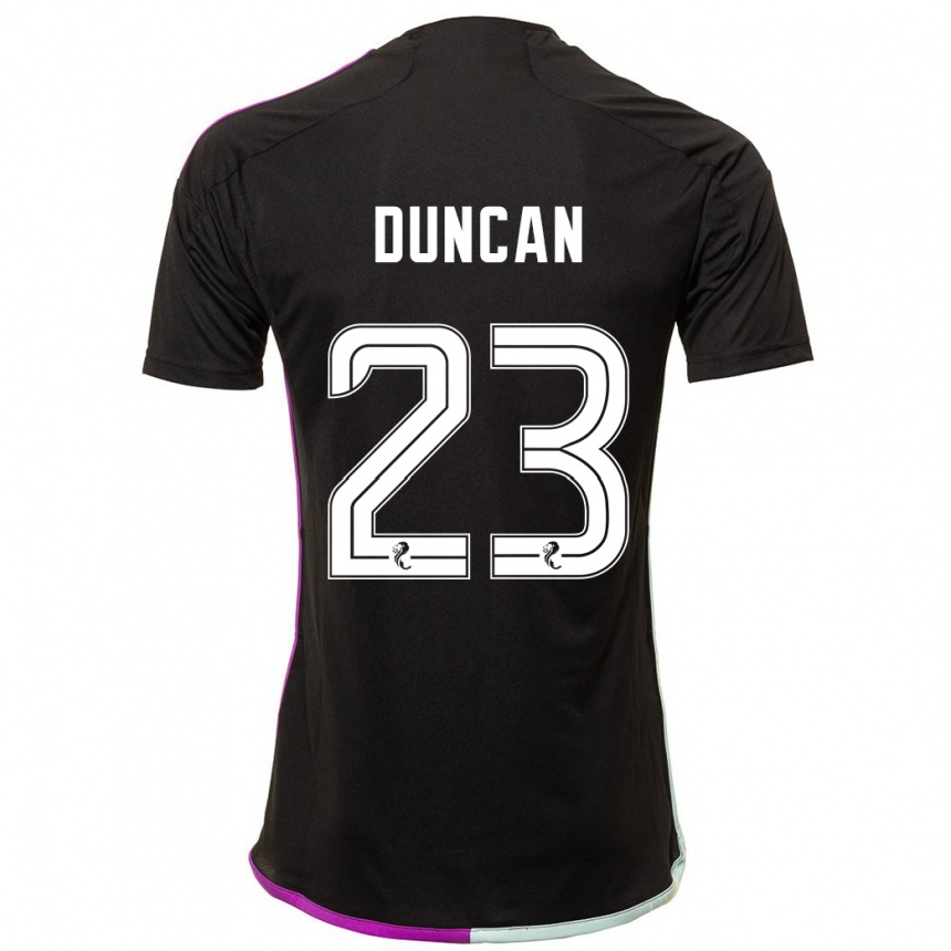 Vyrai Ryan Duncan #23 Juoda Išvykos Marškinėliai 2023/24 T-Shirt