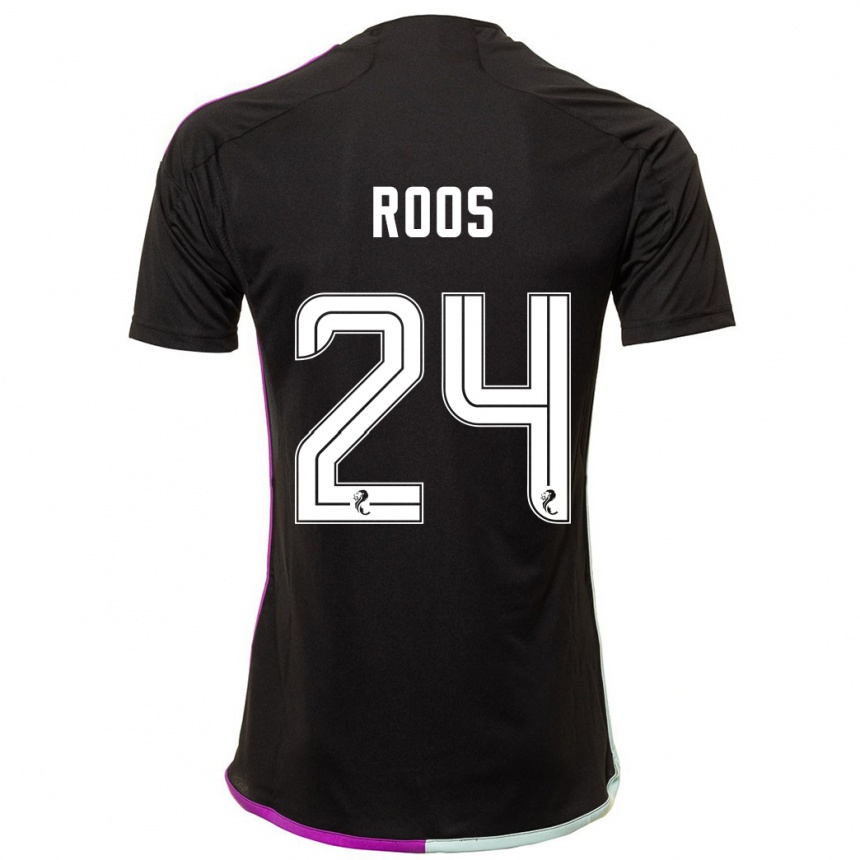 Vyrai Kelle Roos #24 Juoda Išvykos Marškinėliai 2023/24 T-Shirt