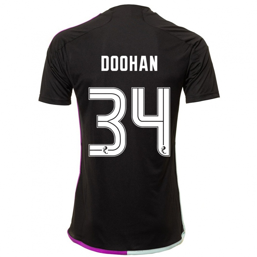 Vyrai Ross Doohan #34 Juoda Išvykos Marškinėliai 2023/24 T-Shirt