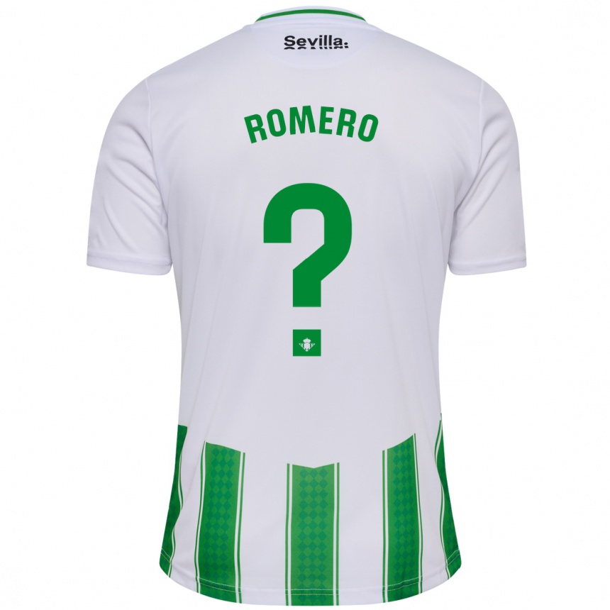 Moteriškas Dani Romero #0 Baltas Namų Marškinėliai 2023/24 T-Shirt