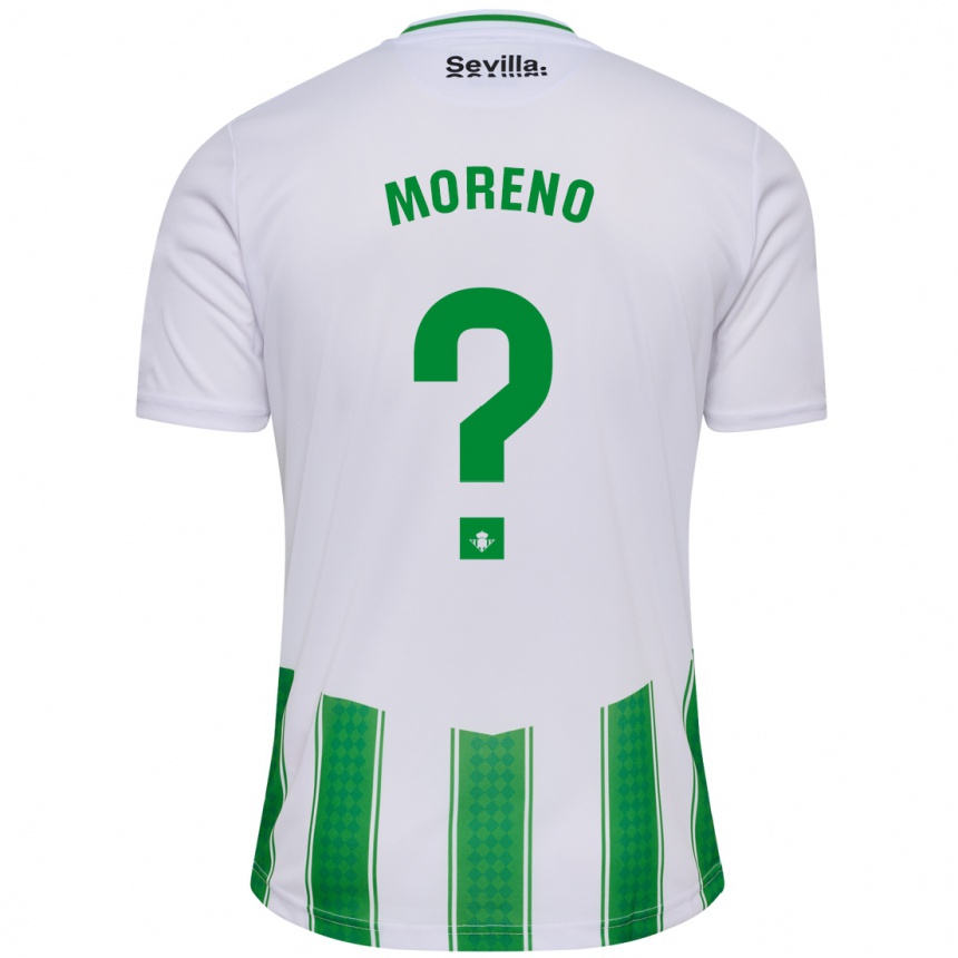 Moteriškas Marc Moreno #0 Baltas Namų Marškinėliai 2023/24 T-Shirt