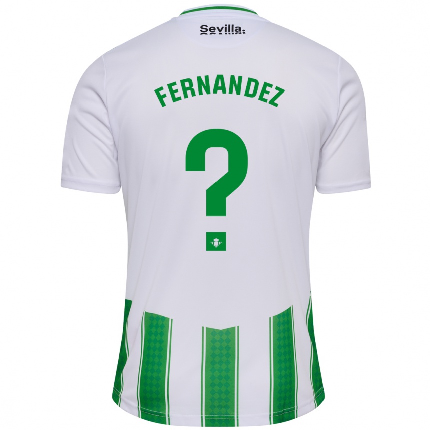 Moteriškas Nicolás Fernández #0 Baltas Namų Marškinėliai 2023/24 T-Shirt