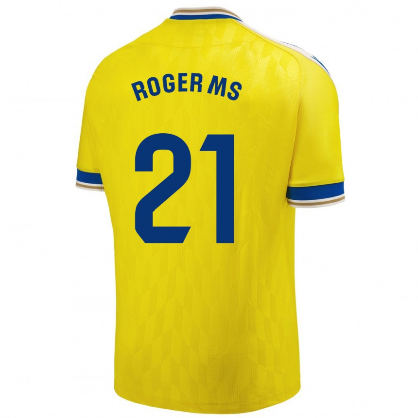 Moteriškas Roger Martí #21 Geltona Namų Marškinėliai 2023/24 T-Shirt