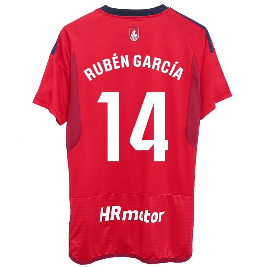 Moteriškas Rubén García #14 Raudona Namų Marškinėliai 2023/24 T-Shirt