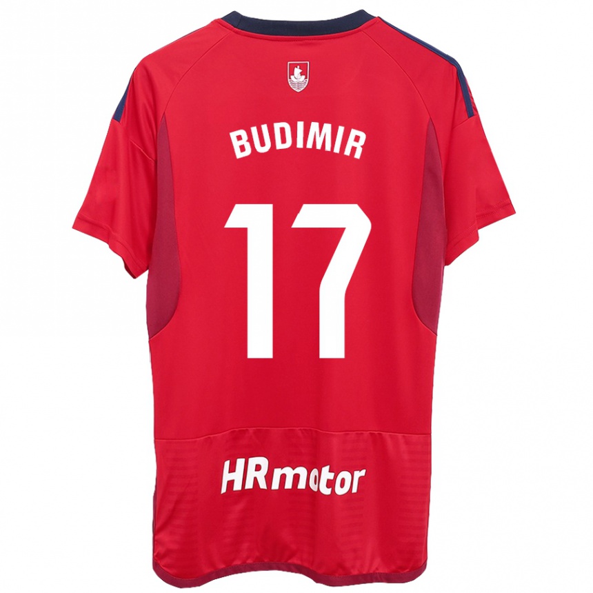 Moteriškas Ante Budimir #17 Raudona Namų Marškinėliai 2023/24 T-Shirt