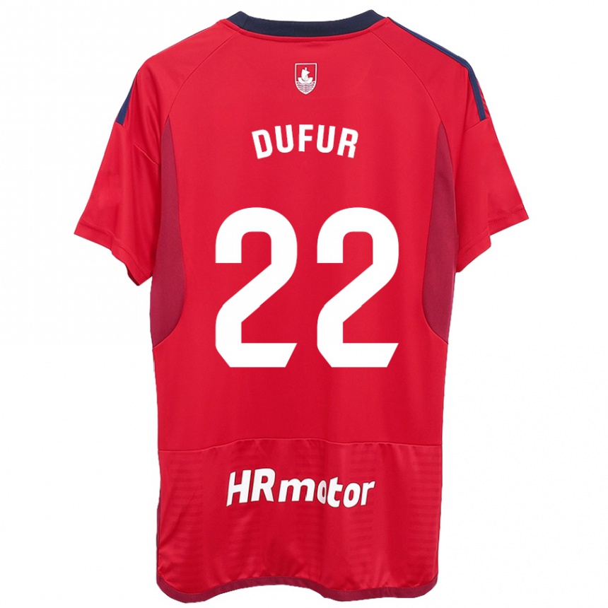 Moteriškas Ander Dufur #22 Raudona Namų Marškinėliai 2023/24 T-Shirt