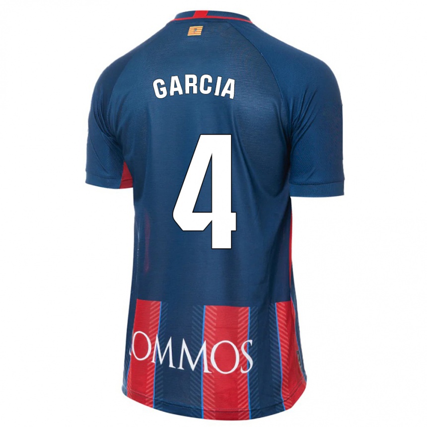 Moteriškas Nacho García #4 Karinis Jūrų Laivynas Namų Marškinėliai 2023/24 T-Shirt