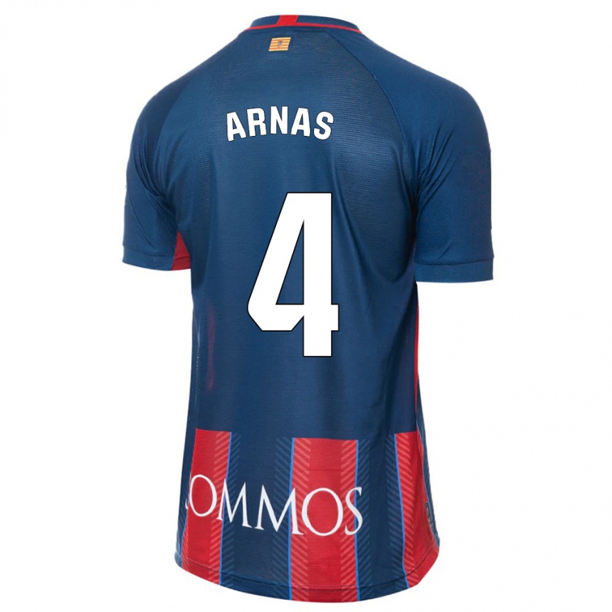 Moteriškas Iris Arnas #4 Karinis Jūrų Laivynas Namų Marškinėliai 2023/24 T-Shirt