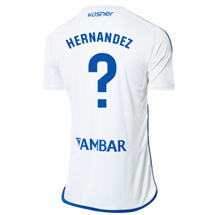 Moteriškas Diego Hernández #0 Baltas Namų Marškinėliai 2023/24 T-Shirt