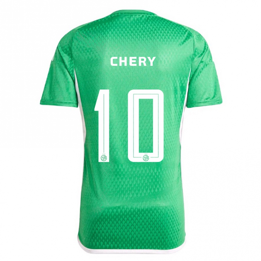 Moteriškas Tjaronn Chery #10 Balta Mėlyna Namų Marškinėliai 2023/24 T-Shirt