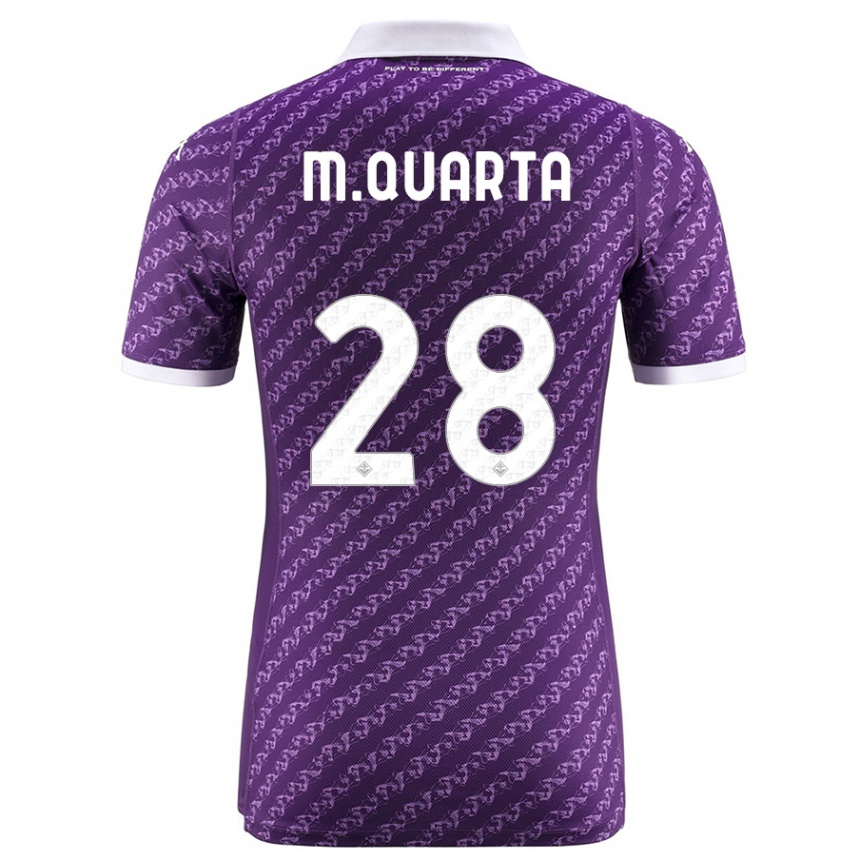 Moteriškas Lucas Martínez Quarta #28 Violetinė Namų Marškinėliai 2023/24 T-Shirt