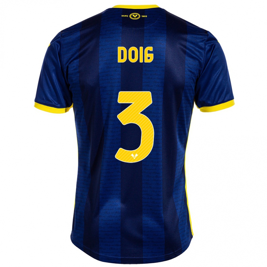 Moteriškas Josh Doig #3 Karinis Jūrų Laivynas Namų Marškinėliai 2023/24 T-Shirt