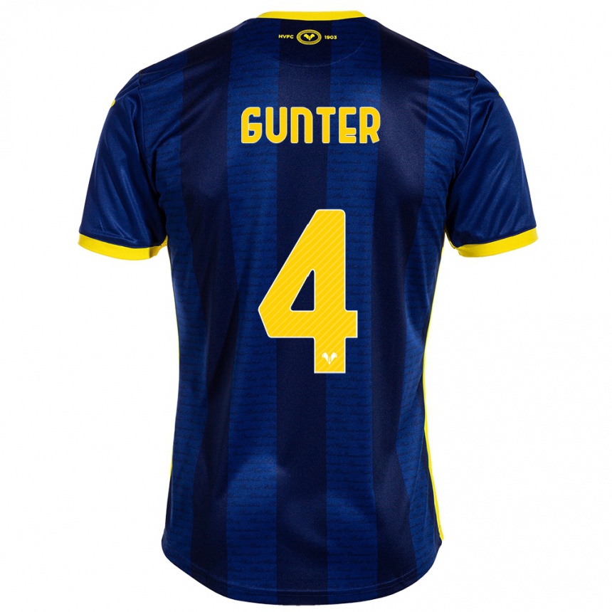 Moteriškas Koray Günter #4 Karinis Jūrų Laivynas Namų Marškinėliai 2023/24 T-Shirt