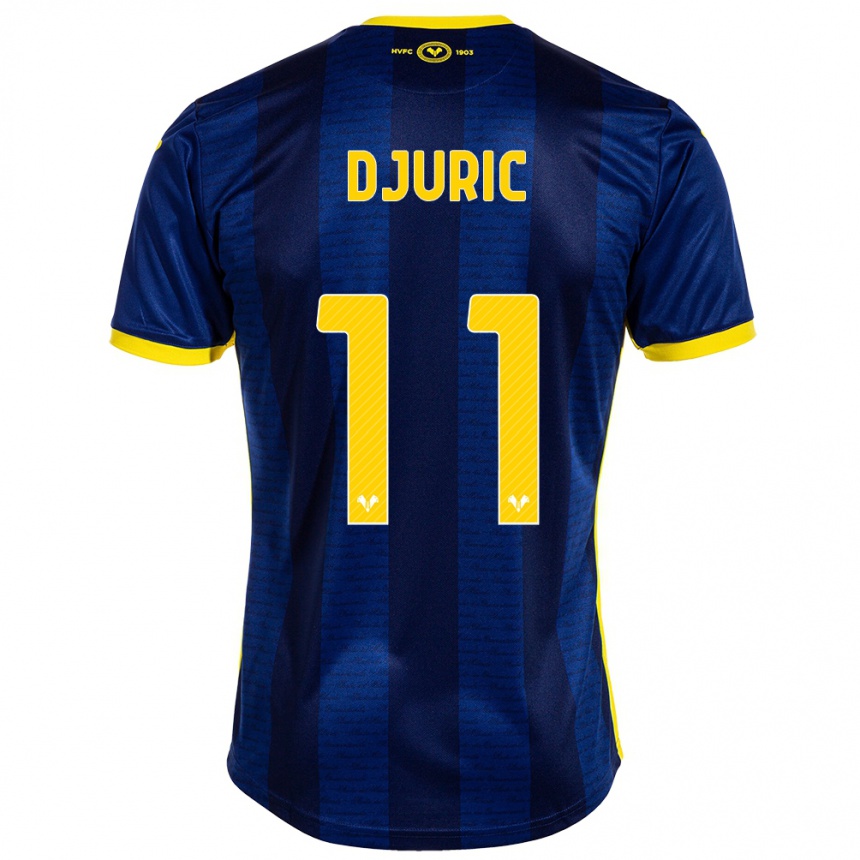 Moteriškas Milan Djuric #11 Karinis Jūrų Laivynas Namų Marškinėliai 2023/24 T-Shirt