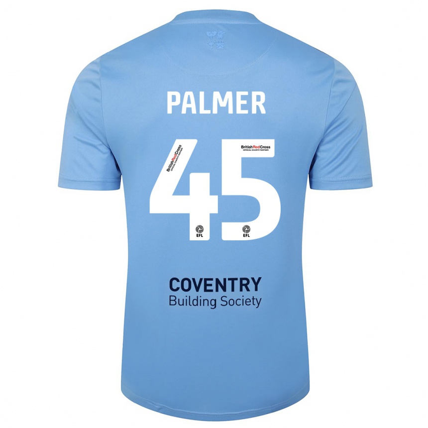 Moteriškas Kasey Palmer #45 Dangaus Mėlynumo Namų Marškinėliai 2023/24 T-Shirt