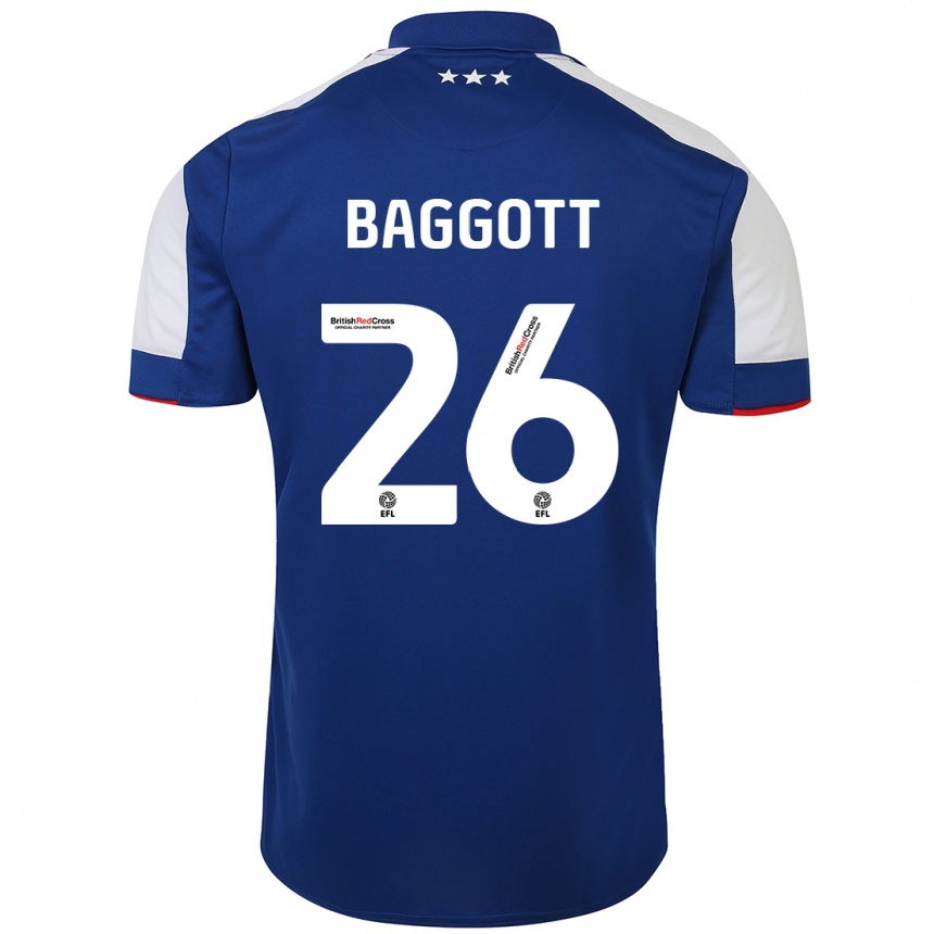 Moteriškas Elkan Baggott #26 Mėlyna Namų Marškinėliai 2023/24 T-Shirt