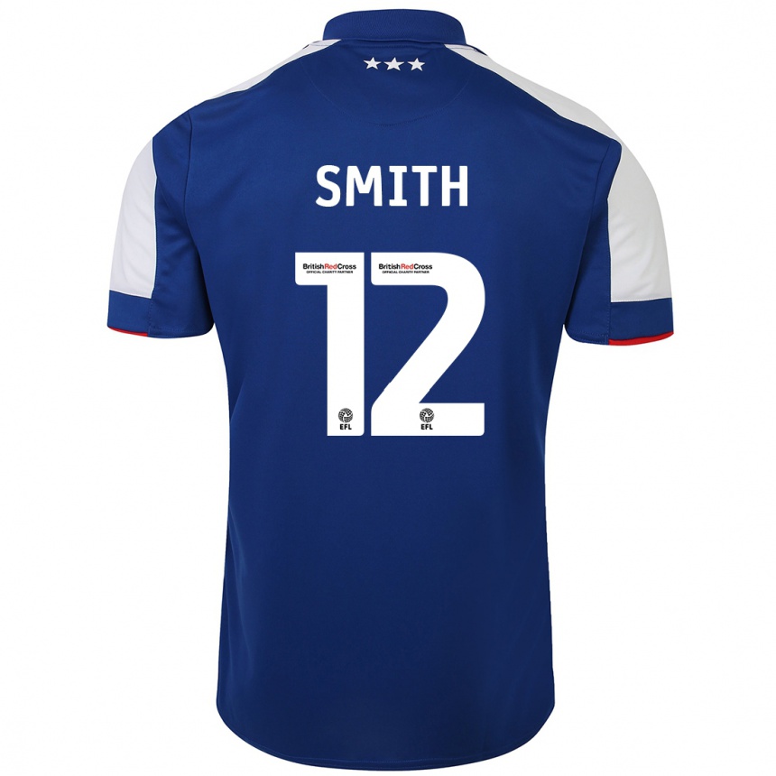 Moteriškas Olivia Smith #12 Mėlyna Namų Marškinėliai 2023/24 T-Shirt