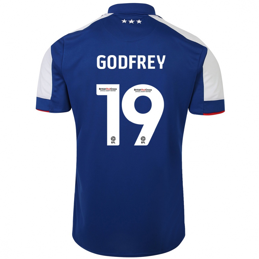 Moteriškas Freya Godfrey #19 Mėlyna Namų Marškinėliai 2023/24 T-Shirt