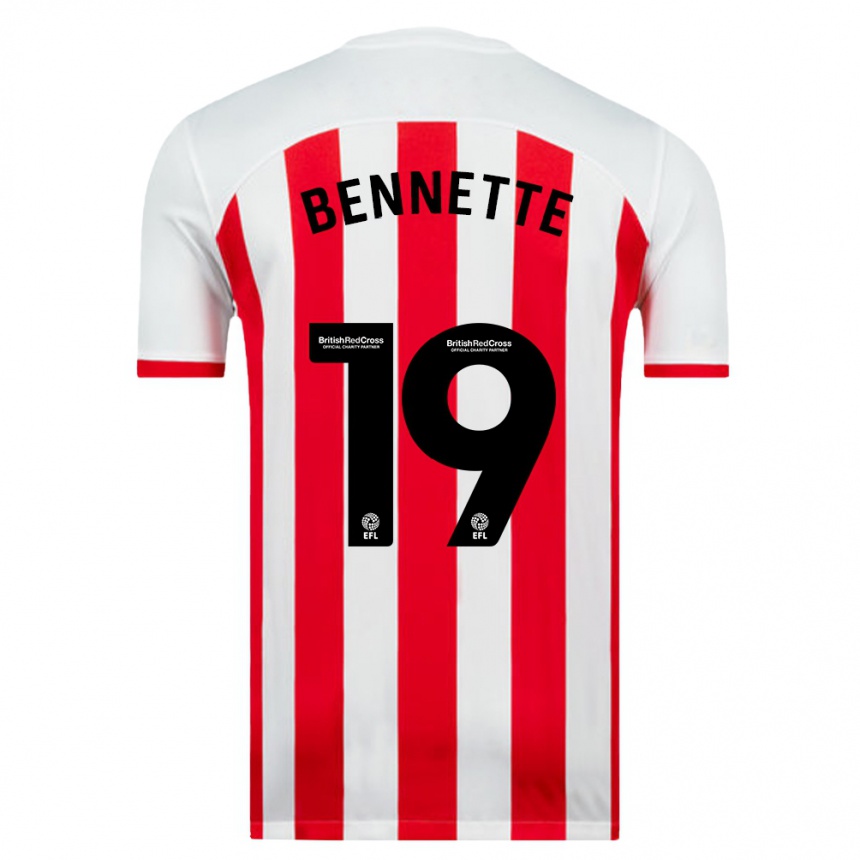 Moteriškas Jewison Bennette #19 Baltas Namų Marškinėliai 2023/24 T-Shirt